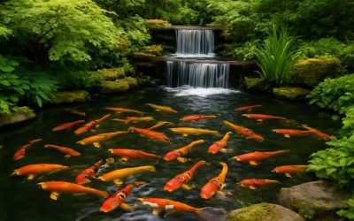 Create a Serene Paradise with a Stunning Koi Pond Waterfall Design