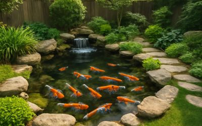 Transform Your Garden Beautifully with a Stunning Koi Pond in Backyard Oasis