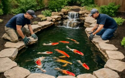 Top koi pond builders turn backyards into tranquil living sculptures.